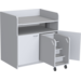 Aankleedtafel Standard 100 wit trap rechts