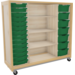 Kast 440 serie wit, 3 legplanken 14 laden van 7 cm en 7 van 15 cm