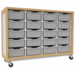 Kast 340 serie wit met 20 laden van 15 cm hoog