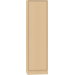 Hoge kast, beuken, 51 x 40 x 188 cm, 1 deur rechtsdraaiend, 4 legplanken