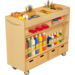 Kast beuken, 105 × 40 × 89, verrijdbaar, excl. bakken