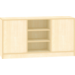 Kast dubbelzijdig met 6 vaste legplanken , 149 × 40 × 77 cm, ahorn