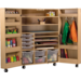Klapkast Crea ahorn verrijdbaar, 105 x 65 x 146 cm