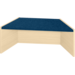 Podiumelement trapezium 120×40×35 cm, ahorn, met Tretford bekleding