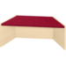 Podiumelement trapezium 120×40×35 cm, ahorn, met Tretford bekleding