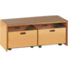 Podiumelement recht 100 × 40 × 35 cm, beuken met Tretford bekleding