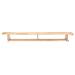 Gymbank smal met wielen, 240 x 24 cm, 31 cm hoog
