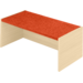 Podiumelement recht 120 × 40 × 35 cm, Ahorn met Tretford bekleding