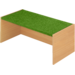 Podiumelement recht 120 × 40 × 35 cm, Beuken met Tretford bekleding