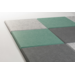 Akoestische PET-vilt wandtegels, set12, combi set petrolgroen, 30x30cm
