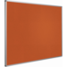 Prikbord Softline profiel 16mm, bulletin oranje, 60x90 cm