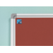 Prikbord Softline profiel 16mm, bulletin rood, 90x180 cm