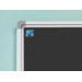 Prikbord Softline profiel 16mm, bulletin zwart, 120x300 cm