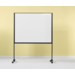Verrijdbaar Work Board, emailstaal wit, 120x150 cm