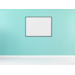 Whiteboard, wit emaille, Softline 8 mm - zwart profiel, 90x120 cm