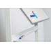 Kantelbord RC10mm profiel, email wit/wit incl. solid onderstel 120x180