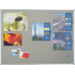 Viltbord 90 x 120 cm, grijs, ongemonteerd