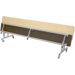 3-in1 tafel/zitbanken, H68 183cm x 69cm (zithoogte 37,5cm)