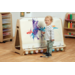 Ezel Dubbelzijdige met 4 stations, Schoolbord/whiteboard, PT1064