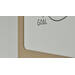 Akoestische whiteboard Silva, 200 x 120 cm, Beige, verrijdbaar