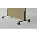 Akoestische whiteboard Silva, 200 x 120 cm, Beige, verrijdbaar
