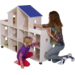 Klip Klap poppenhuis H115xB150xD37,5 cm dak