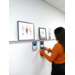 Info Rail+, wit 200 cm, inclusief