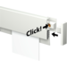 Info Rail wit 200 cm (inclusief bevestigingsmateriaal en eindkappen)