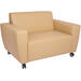 Bank Rolo 1,5-zits loveseat, geremde wielen, stof 7x 32M1709 classic java