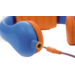 Safe 'n Sound hoofdtelefoon blauw, met afneembare textiel kabel