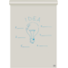 Flipoverblok 95,5 x 65 cm blanco/ruit, per 2 x 50 vel