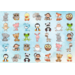 Beloningsstickers 412 knuffeldieren, 35 motieven, 700 stuks