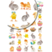 Beloningsstickers Paasdieren 381 40 motieven, 800 stuks