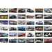 Krasstickers 585 sportcars, 36 motieven, 540 stuks
