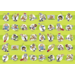 Beloningsstickers 265 Voetballers fantasie, 40 motieven, 800 stuks