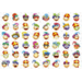 Beloningsstickers 112 Sinterklaas smileys 48 motieven, 960 stickers