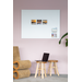 Glasbord Legamaster mat 100 x 200 cm Warm Grey (rechte hoek)