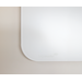 Glasbord Legamaster mat 100 x 200 cm Warm Grey (ronde hoek)