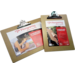 Klemplaat A3 bruin, hardboard