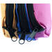 Schooletui 3-vaks oranje/ blauw/fuchsia ca 25 x 9 x 11 cm