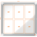 Binnenvitrine Nobo draaideur met slot 6 x A4