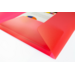 Elastomap A4 PP transparant rood