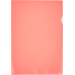 L-map A4 120 mu transparant rood, 10 stuks