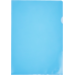 L-map A4 120 mu transparant blauw, 10 stuks