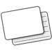 Whiteboard/wisbord Deluxe | de Rolf groep | blanco/gelinieerd, 10 stuks