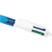 Pen BIC 4 kleuren grip medium assorti, set van 12 stuks