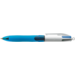 Pen BIC 4 kleuren grip medium assorti, set van 12 stuks