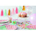 Party-Box roze hartjes, 6-persoons (42-delig)