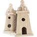 Vuurtoren, 2 stuks, keizerin boom,  afm 13,5 × 6 cm en 18 × 8 cm