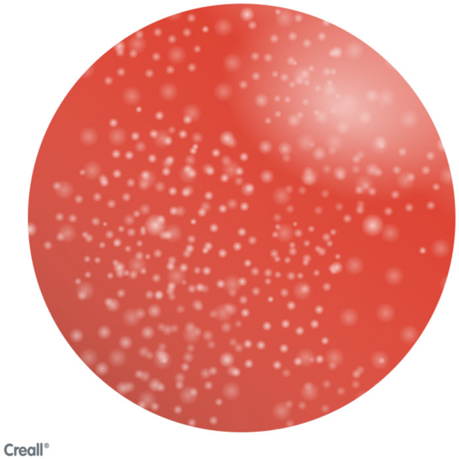Glitterverf Creall 250 ml rood